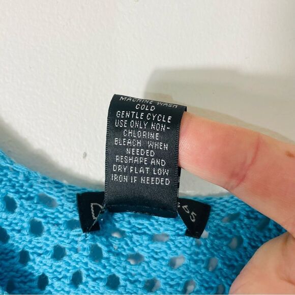 Design 365 Crocheted Blue, Yellow, & White Tank Top Size L - Picture 7 of 9